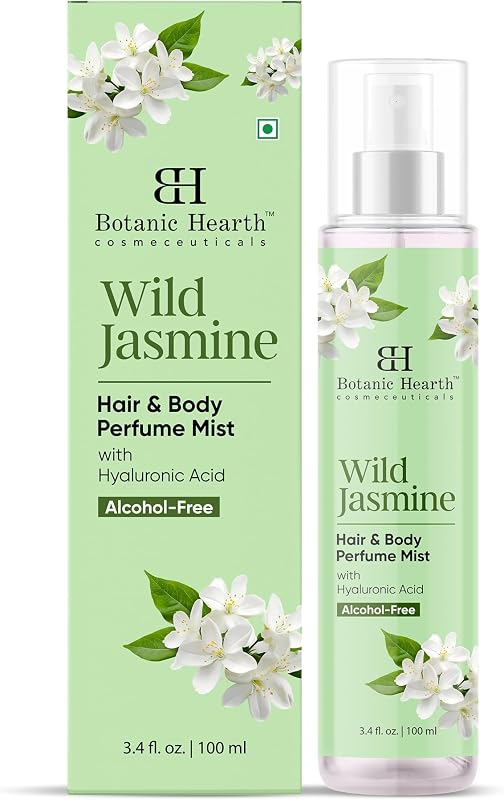 Jasmine Hair Perfume & Body Mist- 3.4 Fl oz | Long-Lasting Hair Deodorizer & Body Scent, Alcohol-Free Fragrance Hair Spray Everyday Wear, All Day Freshness for Women & Men