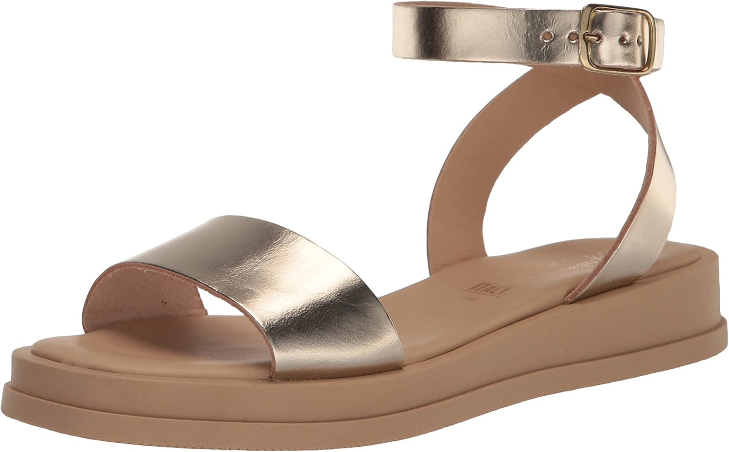 Seychelles Women's Note to Self Flat Sandal, Light Gold, 6.5
