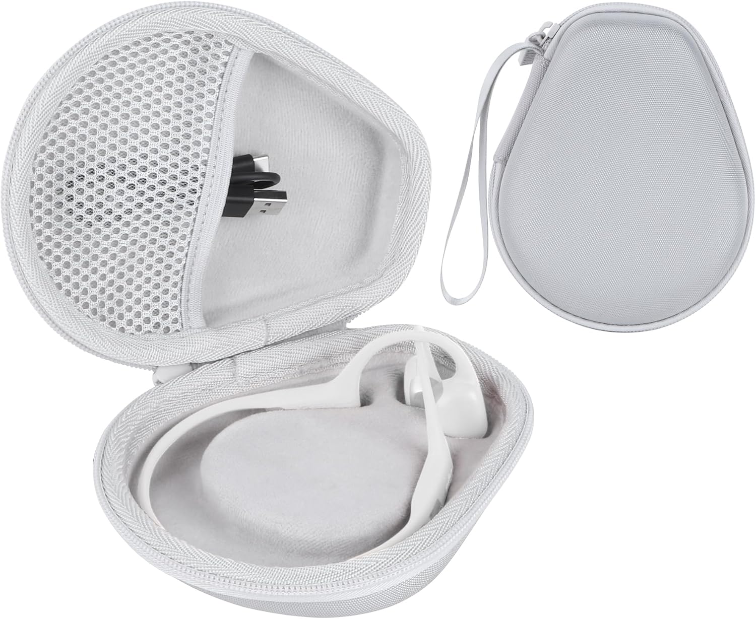Tasche f r SHOKZ OpenRun Pro 2 Knochenschall Kopfh rer Open Ear Kompatibel SHOKZ OpenRun Pro 2 Mini / OpenRun / OpenMove / OpenSwim Knochenschall Kopfh rer Kopfh rer Hart Schutzh lle