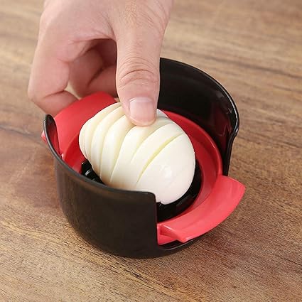 DHRUSIMI Egg Slicer, 3 in 1 Stainless Steel Cutting Wire Cut Soft Boiled Eggs,Egg Chopper/Divider/Dicer/Cutter, Slicing Widget Slicing Cutter for Cooking. (Egg Slicer-A)