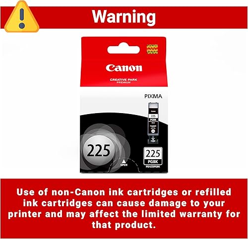 Miniatura 4 de Canon PGI-225 Depósito de tinta negra auténtica, compatible con iP4820, MG5220, MG5120, MG8120, MG6120, MX882, iX6520, iP4920, MG5320, MG6220