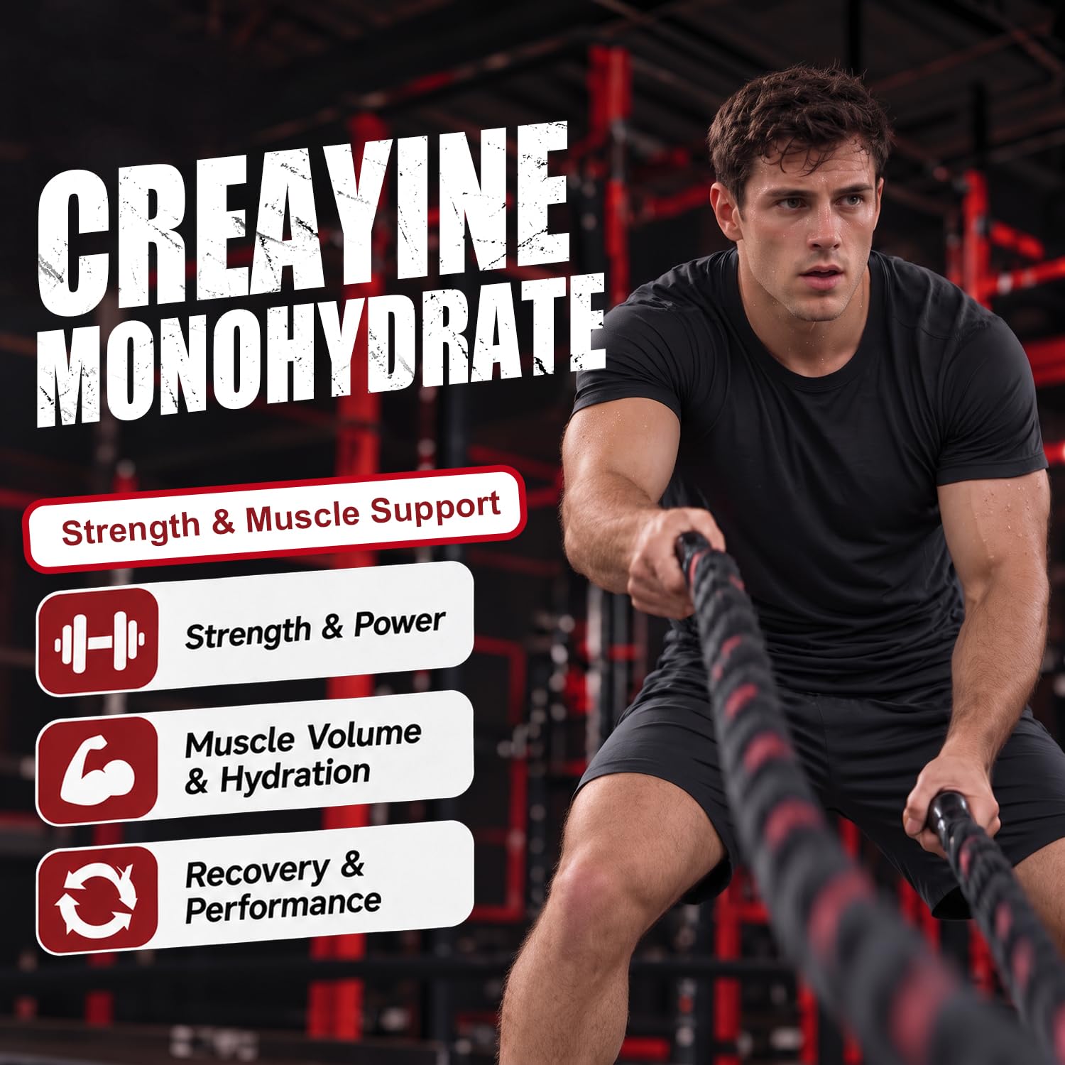 Creatine Monohydrate Gummies 5000mg,Raspberry,Medium — Amazon image 4