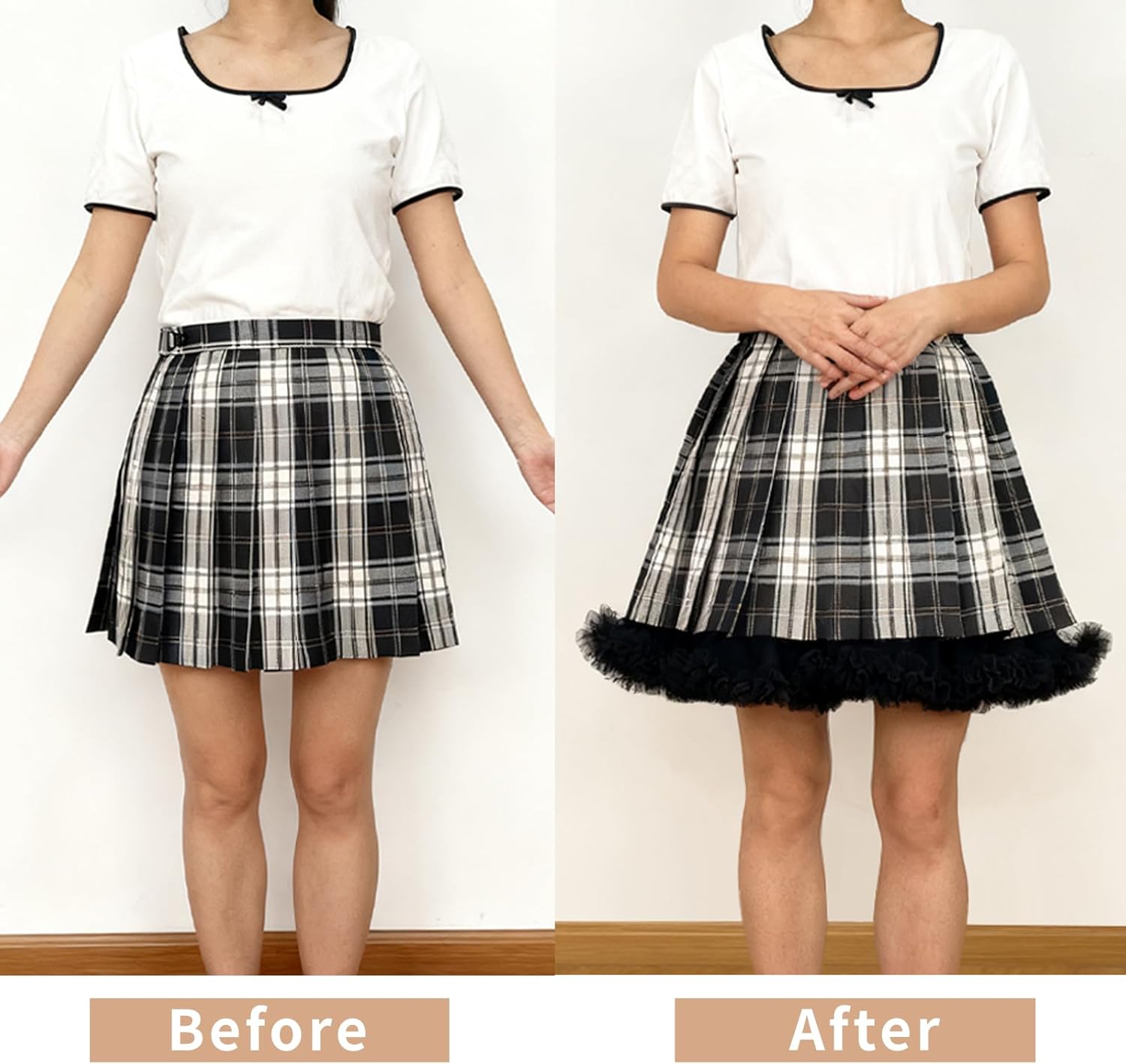 Women's Petticoat Skirt Tulle Adult Tutu Puffy Skirt Ballet Dance Short Petticoats Dress Party Costume Multi-Layer Underskirt - Image 5