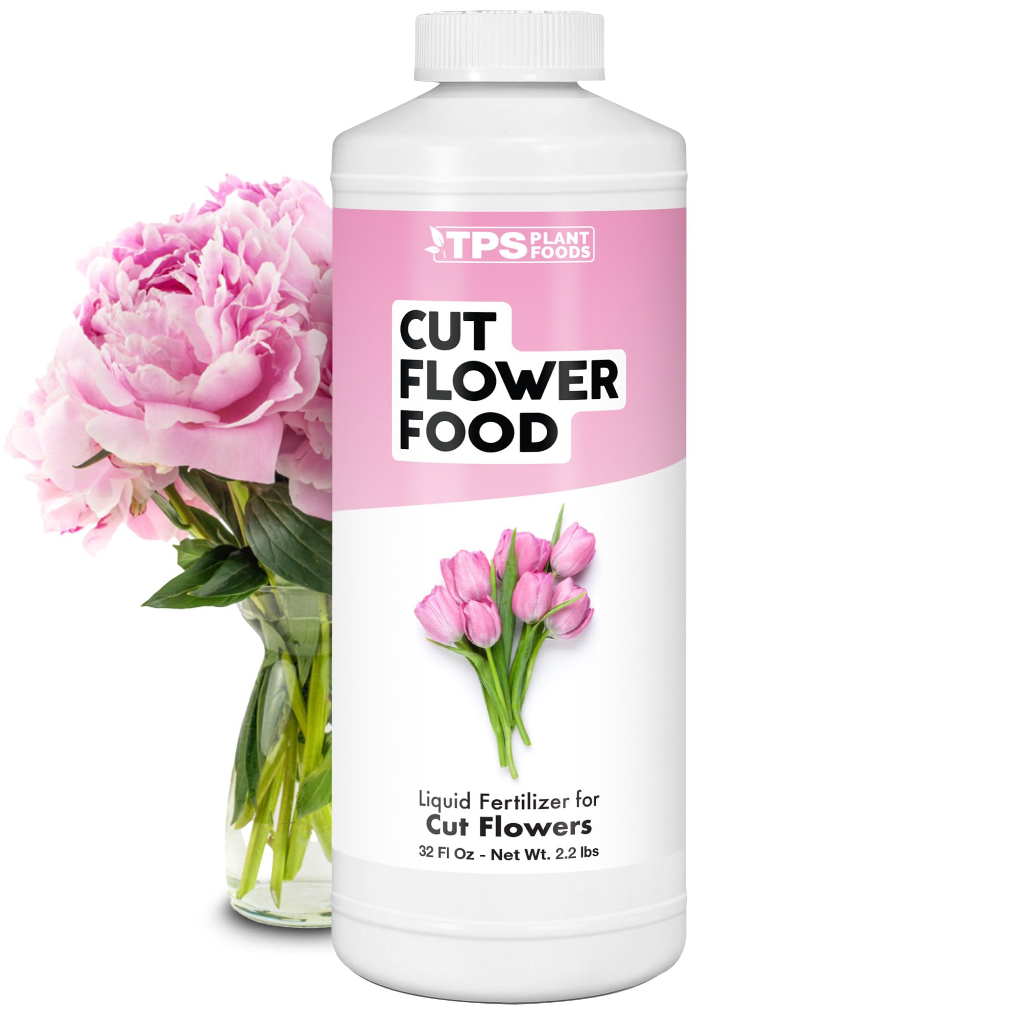 Cut Flower Food, Liquid Nutrients to Keep Flowers Fresh Longer, 32 oz (1 Quart)