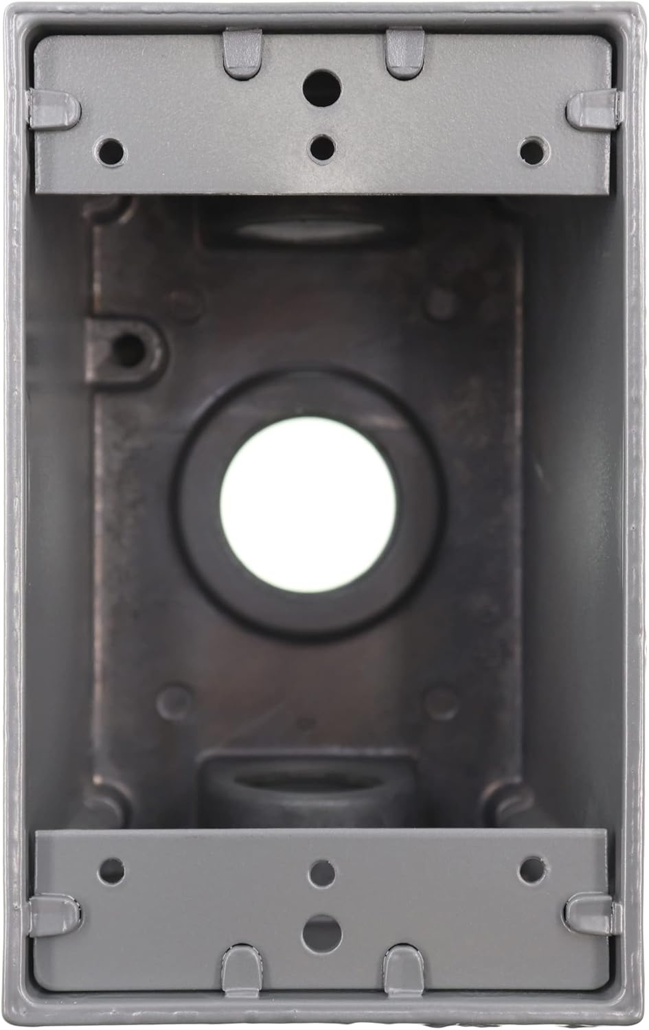 Red Dot IHD3-2 Device Outlet Box, 1 Gang, 3 Hub, 2-13/16-Inch Width by 2-5/8-Inch Depth by 4-9/16-Inch Height, Silver