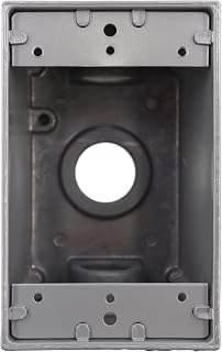 Red Dot IHD3-2 Deep Universal Weatherproof Box, 1-Gang, 3 Holes, 3/4