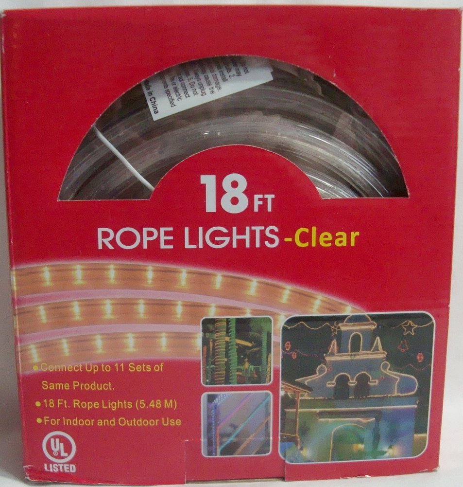 18 Ft Clear Rope Lights Amazon.in Home & Kitchen