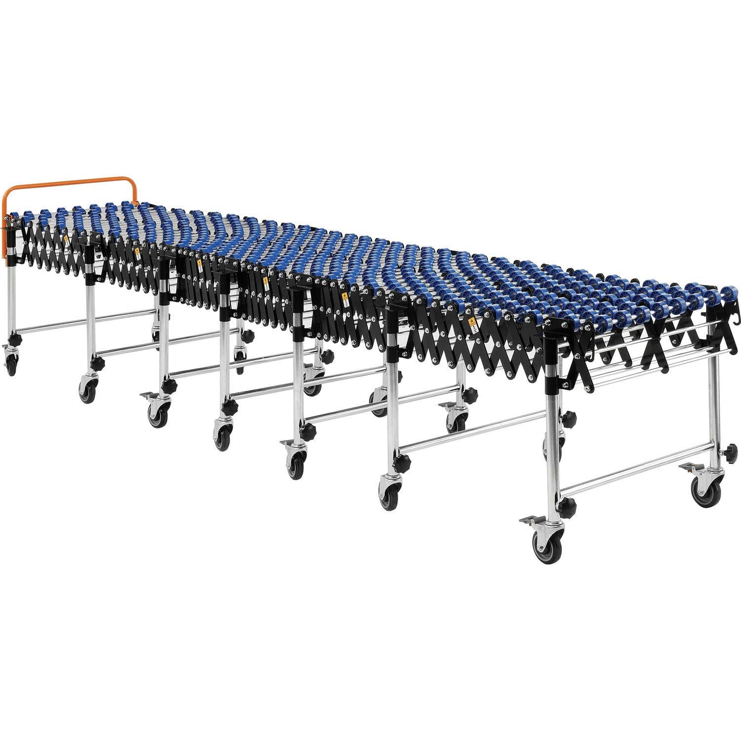 24"W Portable Flexible & Expandable Conveyor, Nylon Skate Wheels, 6'2" to 24'8": Industrial Products: Industrial & Scientific