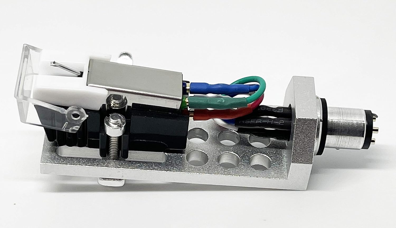 Cartridge and Stylus, Conical needle and Silver Headshell with mounting bolts for Sansui FRD4, SR838, SR535, SR929, SR737, FR2080, PD10