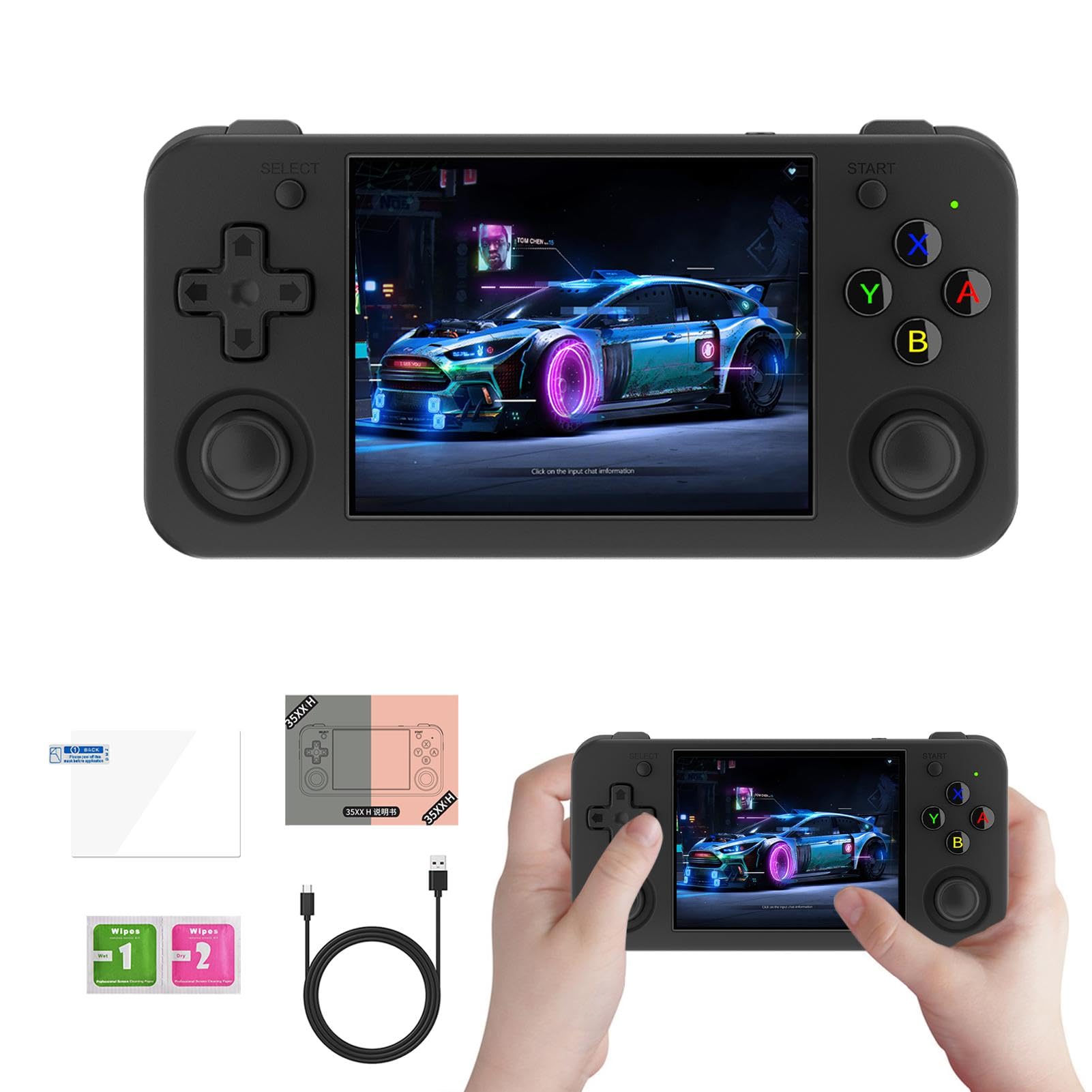 Console di gioco retrò, Videogiochi portatili - Console di gioco classica da 3,5 pollici | Console di gioco portatile, videogiochi portatili con schermo da 3,5 pollici, miglior regalo per adulti e | da 3,5 pollici | Console di portatile, videogiochi porta