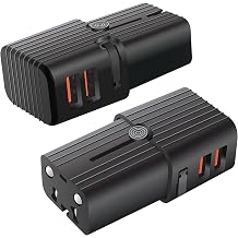 Dual Universal USB Adapter Works for Gionee S11 lite for Worldwide Power and Travel Between US/EU/CN/AUS/NZ/UK