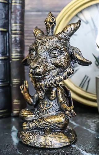 Miniatura 9 de Ebros Caprichosa Cabra Sabática de Mendes Samael Lilith Baphomet Bobblehead Figurine LaVeyan Baphomet Adoración El Caduceo Símbolo Bobble Heads