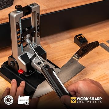 Work Sharp Professional Precision Adjust Elite Manual Knife Sharpener UK Kit, Sharpen Every Knife You Own Sharpening System