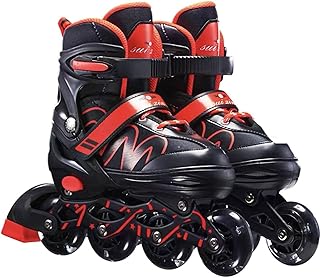Roller Skates Inline Skates,Roller Skates Outdoor Indoor Performance Inline Skates Wear-Resistant Pu Wheel For Youth/Adult/Beginners Adjustable Inline Skates