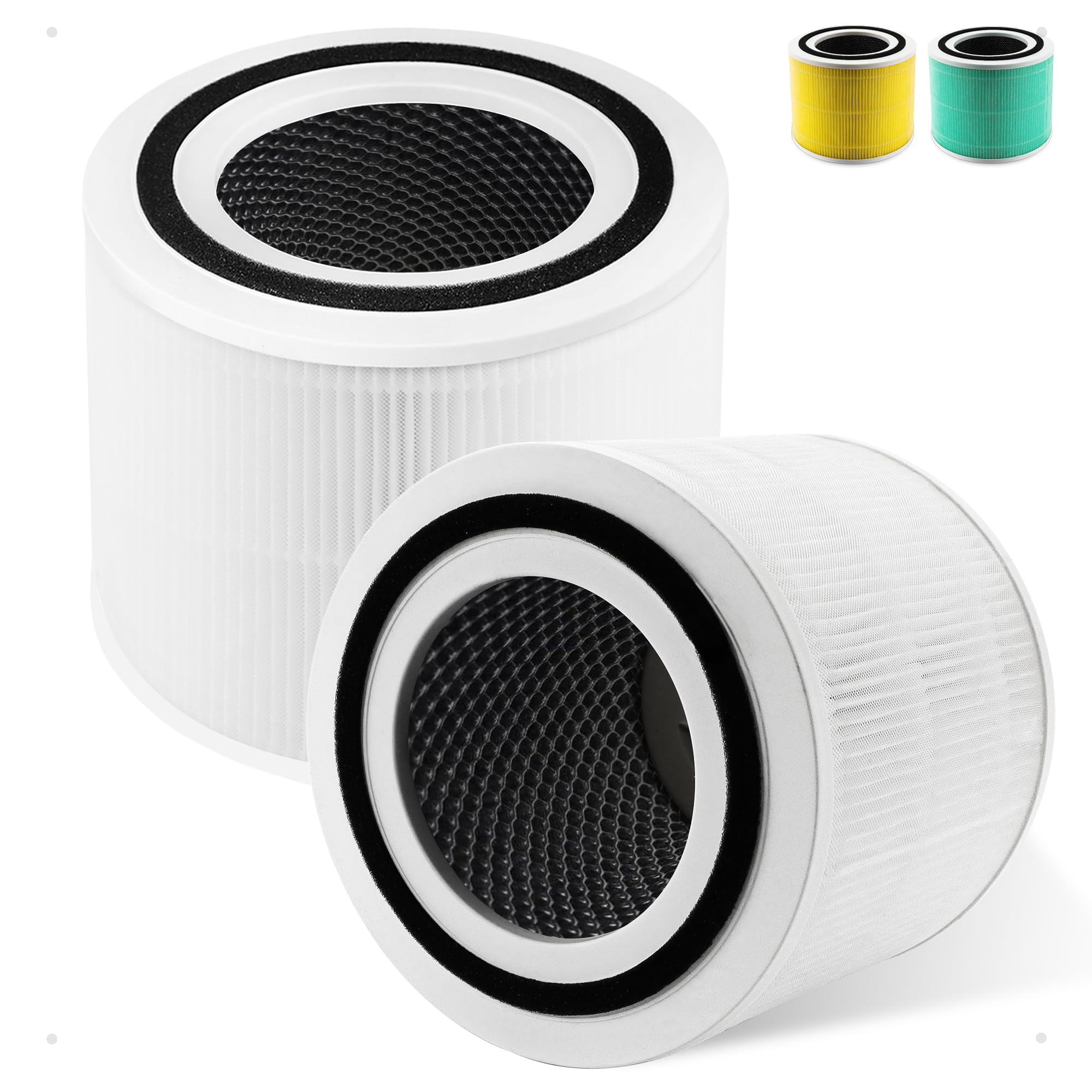 Photo 1 of Core 300 Replacement Filter for LEVOIT Core 300 and Core 300S Air Purifier, 2 Pack 3-in-1 H13 True HEPA Filter Replacement, Core 300-RF, White