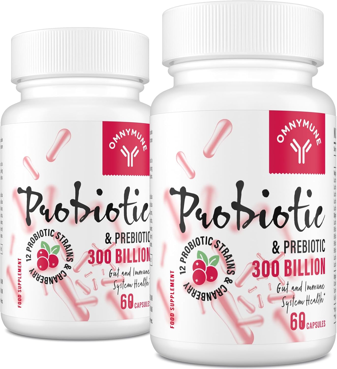 Probiotica Voor Vrouwen – 300 Biljoen CFU, 12 Verschillende Soorten + Prebioticum – Probiotica Voor Vrouwen Voor Dagelijkse Spijsvertering, Vaginale En Urineweggezondheid, 120 Capsules
