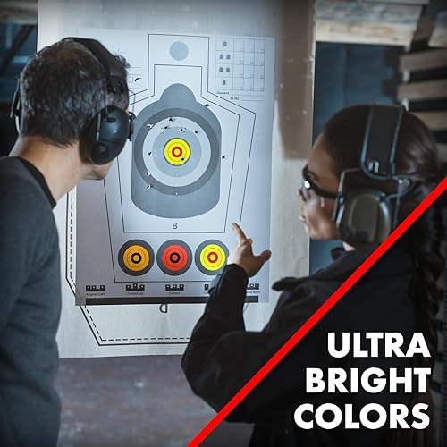 Miniatura 4 de Stick-Um-Up Ultra Brillante 2.25 pulgadas Adhesivo Peel & Stick Shooting Targets Bullseye Pasters (150 unidades)