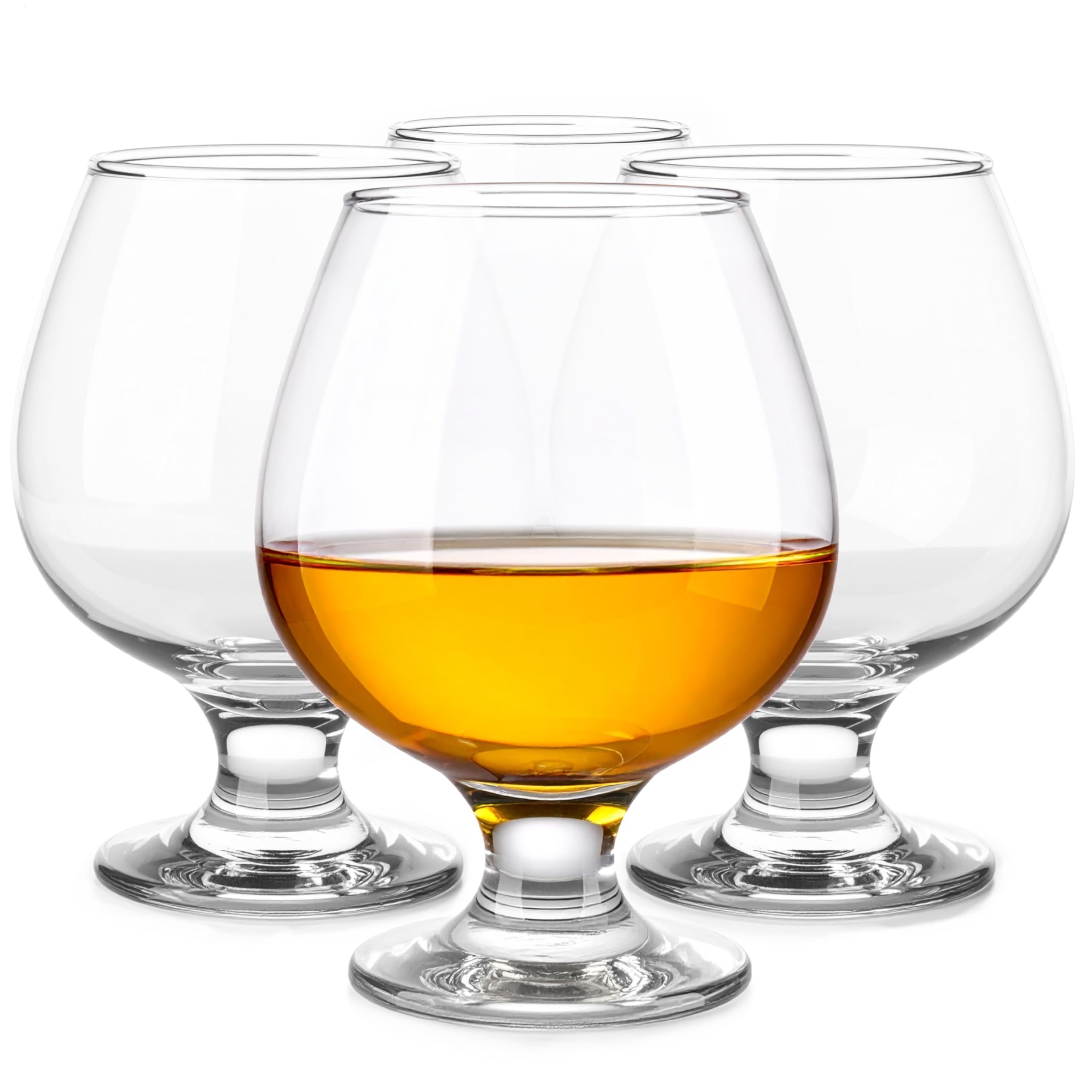 Glasmark Krosno 1992 Farblos Glasmark Krosno, 350Ml, Set Von 4, Cognacglas, Brandy, Cognac-Gläser, Cognacschwenker, Hochglanz, Schwenker Gläser, Perfekt Für Zuhause, Restaurants Und Partys, Spülmaschinenfest