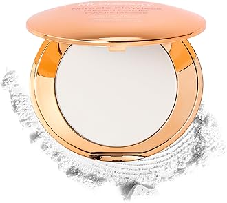 MCoBeauty - Miracle Flawless Pressed Powder - Translucent - Compact Setting Powder with Rose Flower Extract and Sweet Almond Oil - Helps Finish and Refine the Look of Makeup