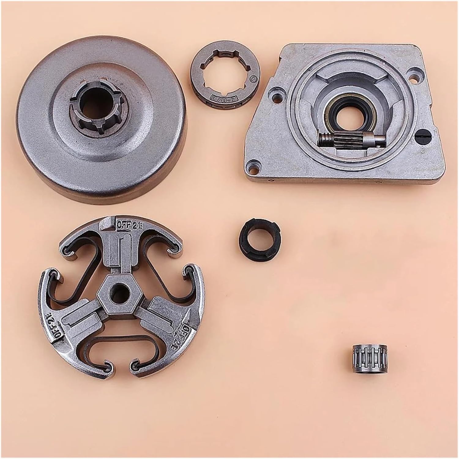 Clutch Drum Oil Rim Sprocket Worm Gear Kit Fit For 61 66 266 268 272 272XP Chainsaw Parts