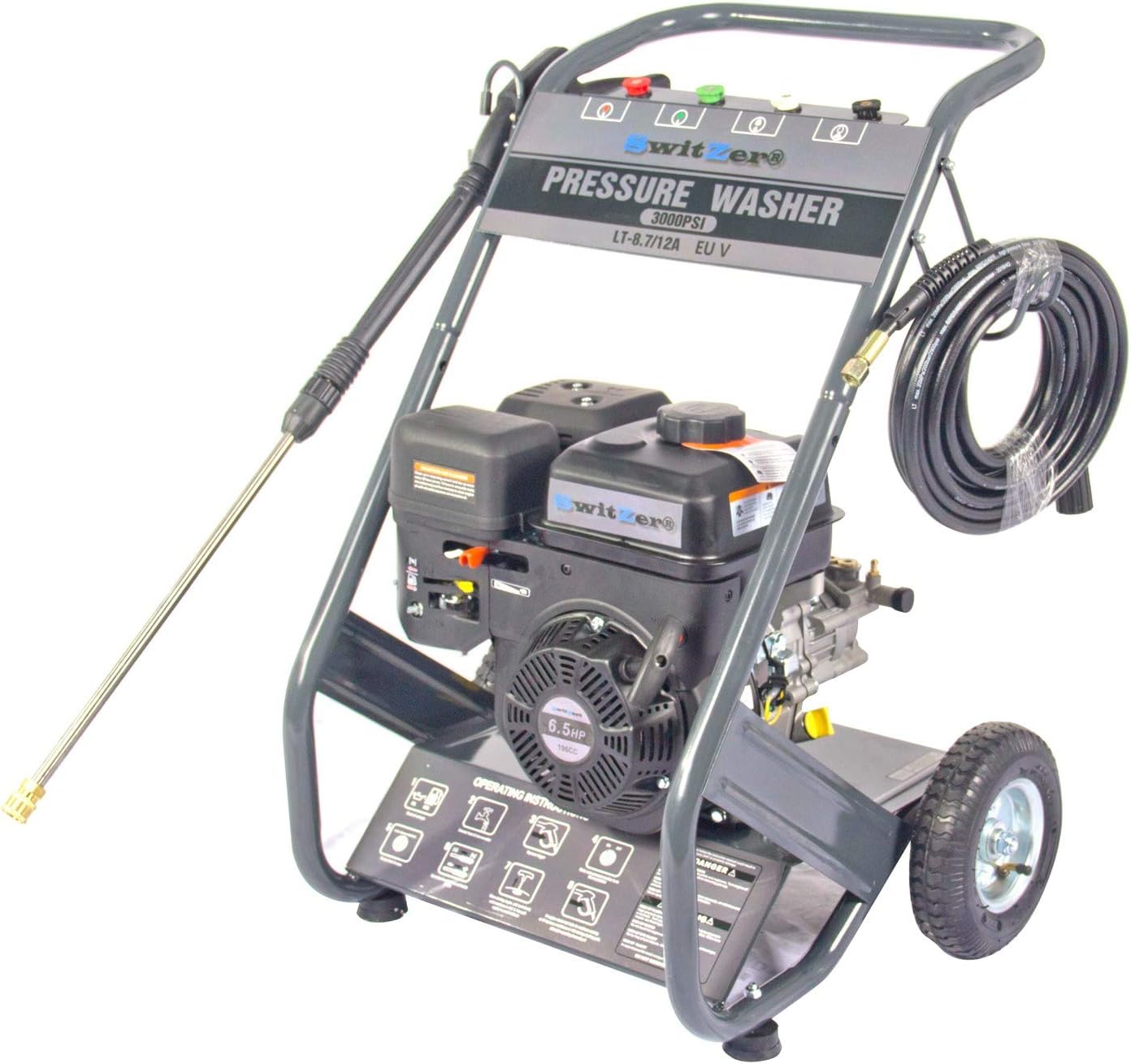 SwitZer EURO V Engine Quality 3000 PSI 6.5 HP 4 Stroke OHV Petrol