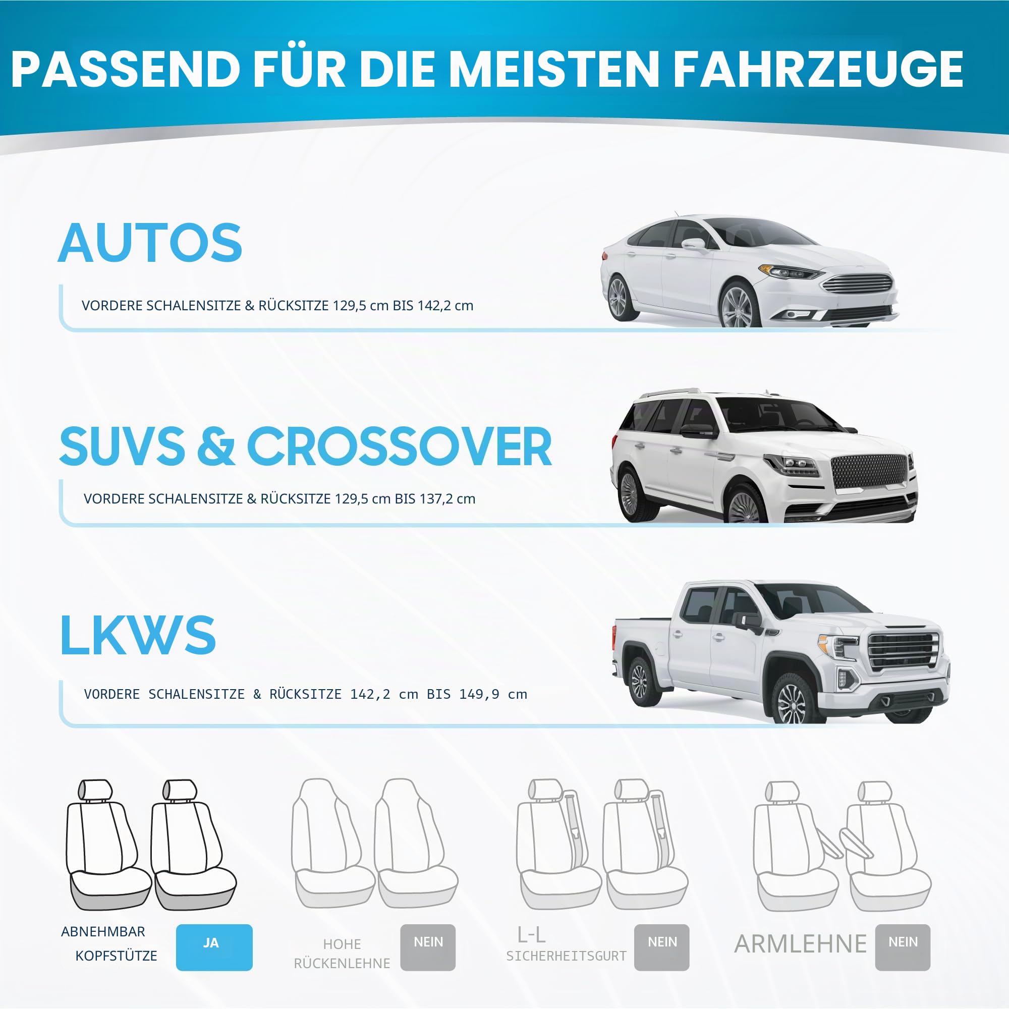 BDK PolyPro Autositzbezüge Komplettset in Lila auf Schwarz, vorne und hinten Geteilte Sitzbezüge für Autos, Autositzbezug-Set, Autozubehör für Auto, LKW, Van, SUV - Lila