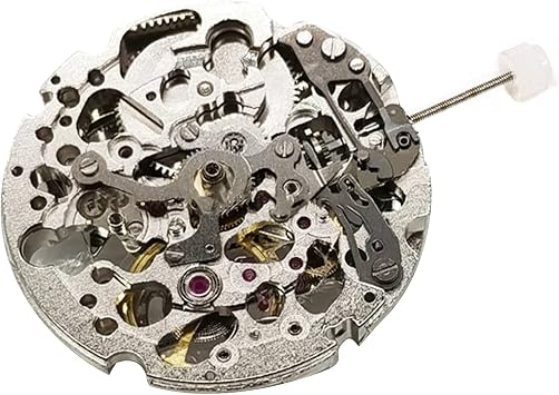 Compatible with 21 Jewels 3 Hand Skeleton Automatic Mechanical Watch Movement for Miyota 8N24