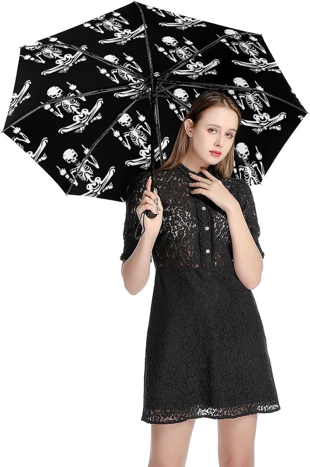 Native Wolf Deam Catcher Internal Printed Automatic Umbrella for Sun And Rain Protection