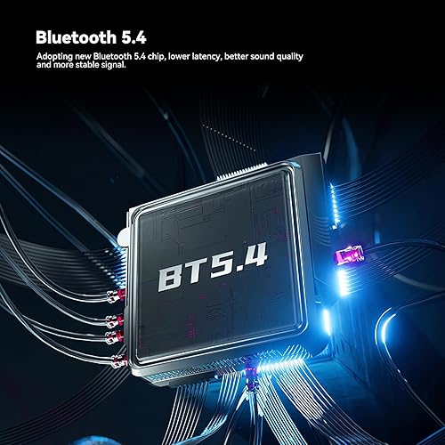 Miniatura 5 de Altavoces Bluetooth para casco de motocicleta, IP56, ruido inteligente, Bluetooth 5.4, cascos de sonido de alta fidelidad, compatible con todos los