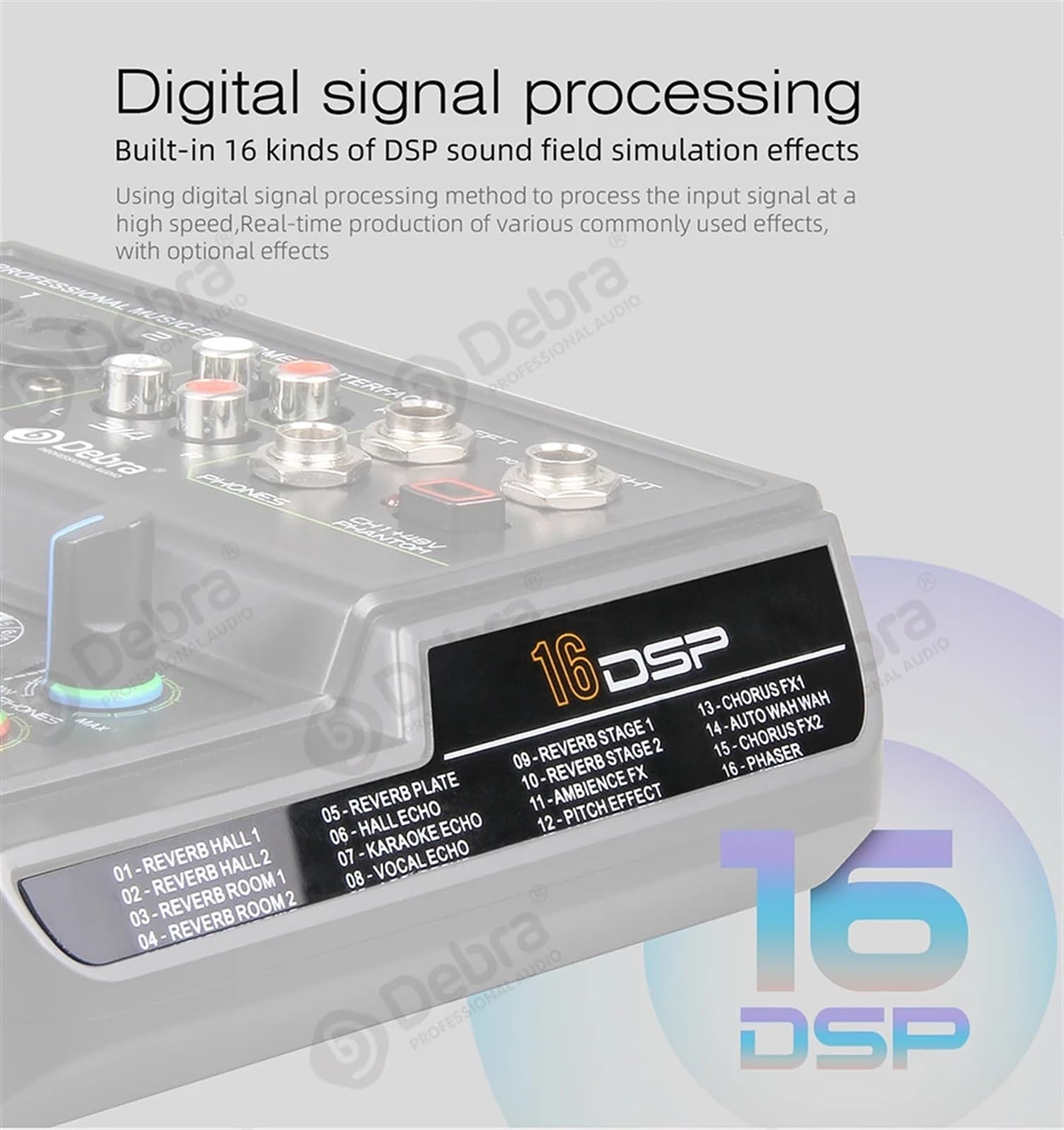 Tarjeta de Sonido de Interfaz de Audio D4-Live de 4 Canales con, alimentación Fantasma de +48 V, 16 Tipos de DSP, for transmisión en Vivo y grabación.,Gran Compatibilidad