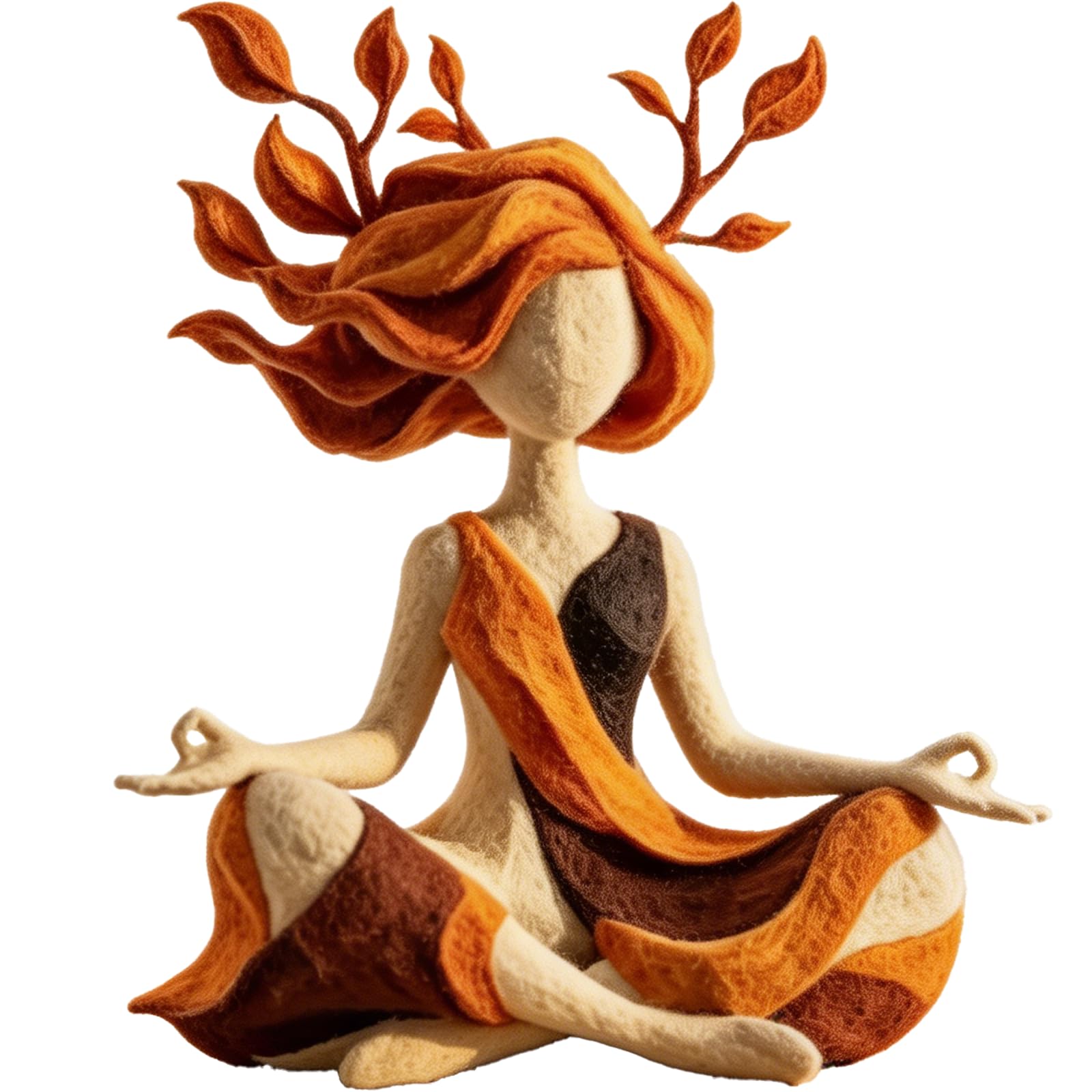 Serenity Growth | Inner Harmony Sculptural Figurine – Meditation Sculpture Figurine, Mindfulness Yoga Statue Decor, Abstract Resin Art for Living Room Bedroom Desk, Relaxation Gift