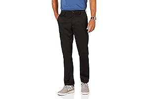 Men's Straight-Fit Stretch Golf Slacks for Comfort and Performance