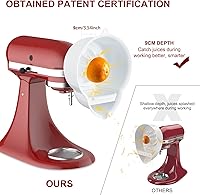 Vista 5 de Juicer Attachment for KitchenAid Stand Mixer with 2 Size Reamer,Juicer for KitchenAid Stand Mixer Citrus Juice Attachment Accessories by InnoMoon