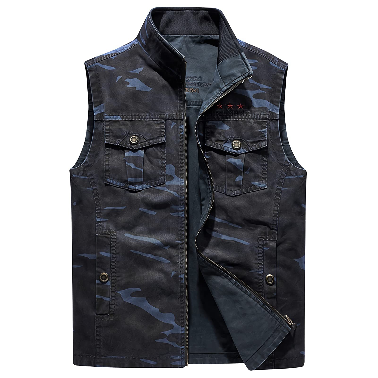 Chaleco para hombre al aire libre, chaqueta de trabajo con múltiples bolsillos, chaleco ligero para safari, pesca, viajes, fotografía, caza, deportes