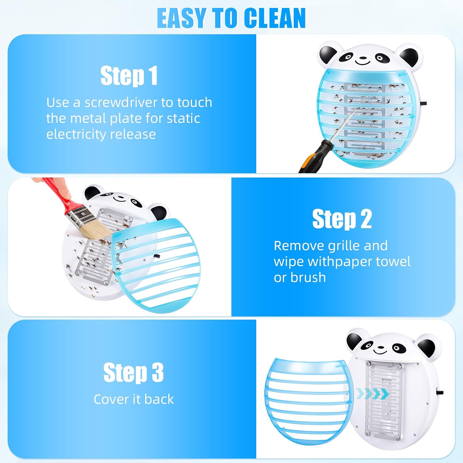 2025 4Pack Plug in Bug Zappers Indoor,Fly Traps for Indoors,Insect Traps for Home,Electronic Mosquito Zappers Gnat Traps Fly Zapper Plug in with LED Light for Patio,Bedroom,Kitchen,Office
