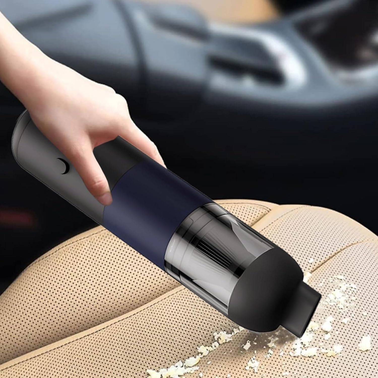 Car Vacuum,Cordless Portable Cleaning Duster - Car Vacuum Portable Cordless | for Auto Air Vent Dashboard Home Office Desk Furniture Computer Keyboard Pet Hair