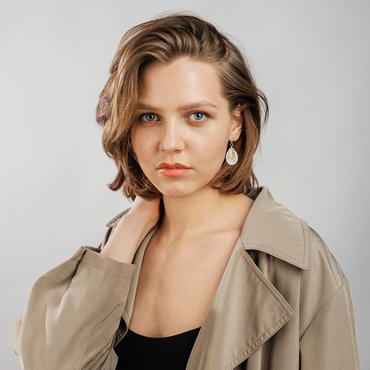 Gold and Silver Mixed Metal Earrings for Women Dangling Vintage Two Tone Boho Small Dangle Earrings - Image 4