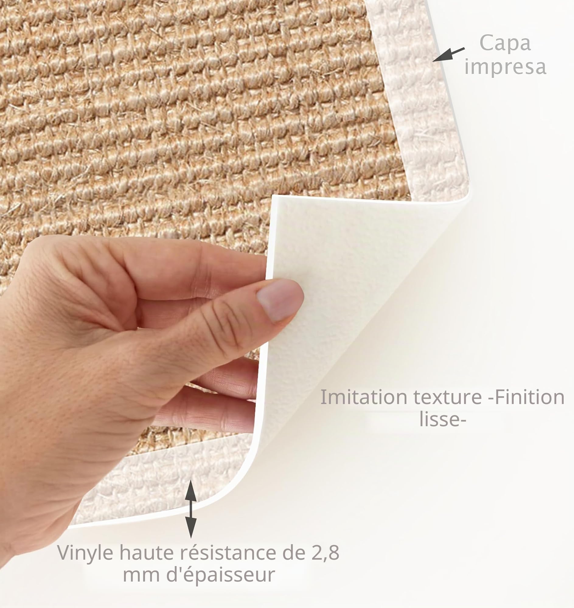 VINILIKO Design | Tapis Vinyle Daila antidérapant, imperméable, Lavable - Plusieurs Tailles - Tapis Vinyle pour Salon, Cuisine - 50 x 100 cm