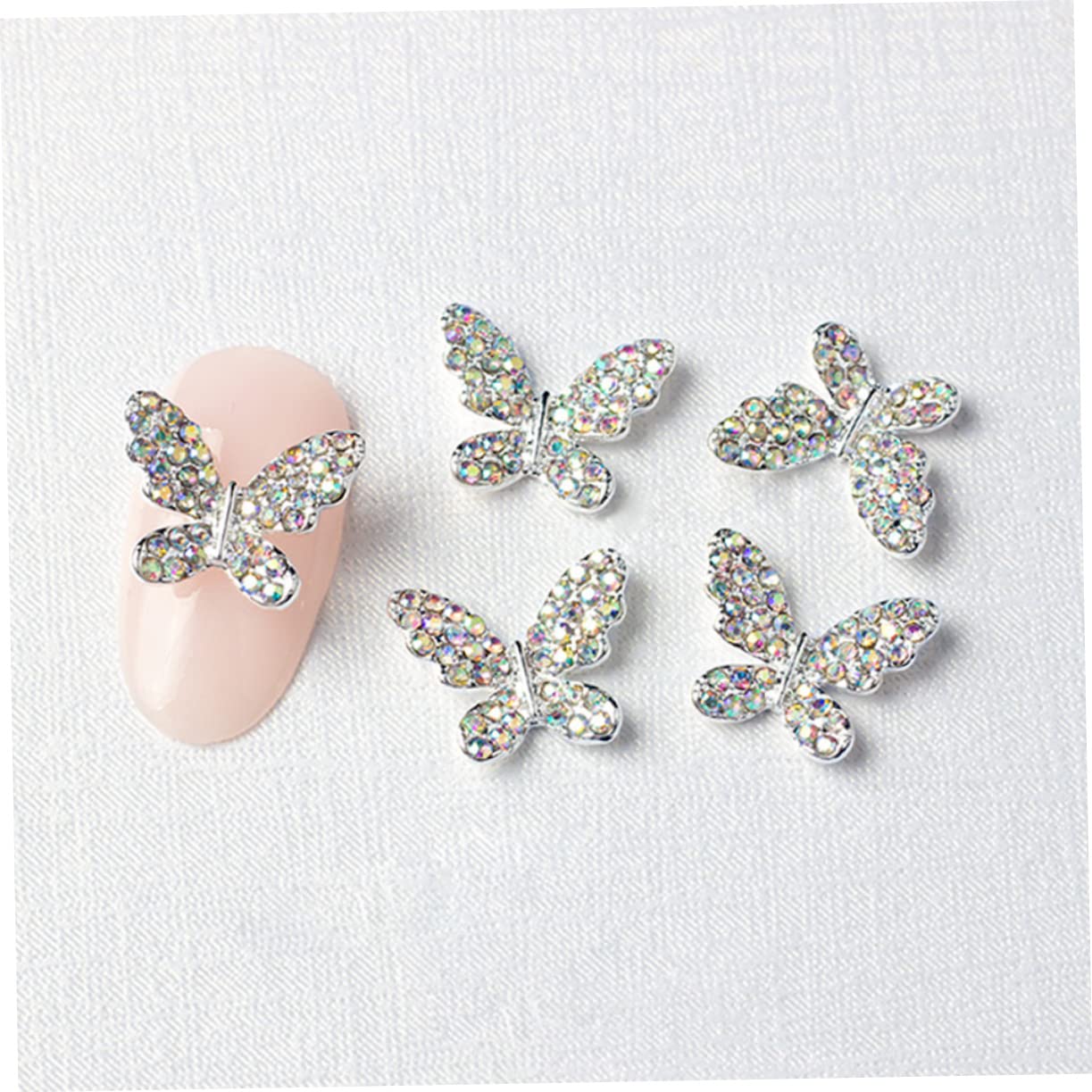 Healeved 110pezzi Ciondoli Per Nail Art Decorazioni Per Unghie Charms Farfalla Per Creazioni Unghie Fai Te Per Manicure Naturali e Sintetici