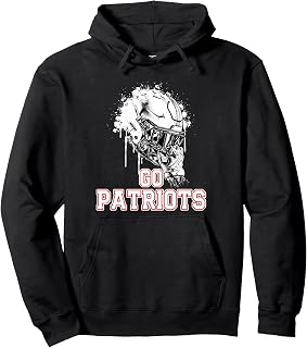 West Carteret Patriots Rising Helmet GO! Pullover Hoodie