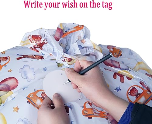 Miniatura 3 de ysmile Bolsa de regalo de plástico extra grande para baby shower, bolsa de regalo Jumbo de 60 pulgadas de gran tamaño para niños, bolsa de regalo