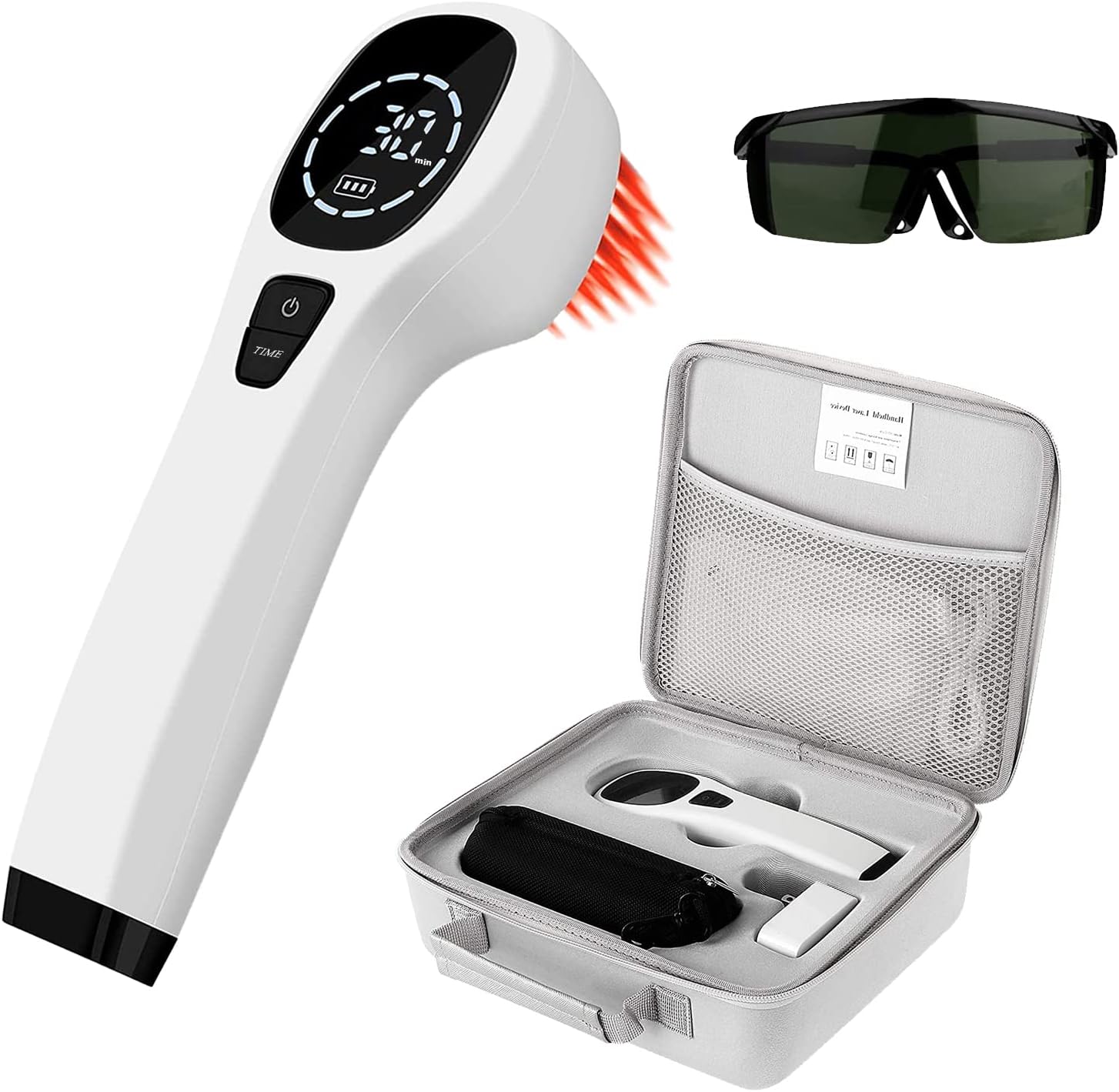 ColdL Red Light Device for Body, Near Infrared Light Wand for Joint Muscle Reliefwith LED Display (12 x 650nm+4 x 808nm)