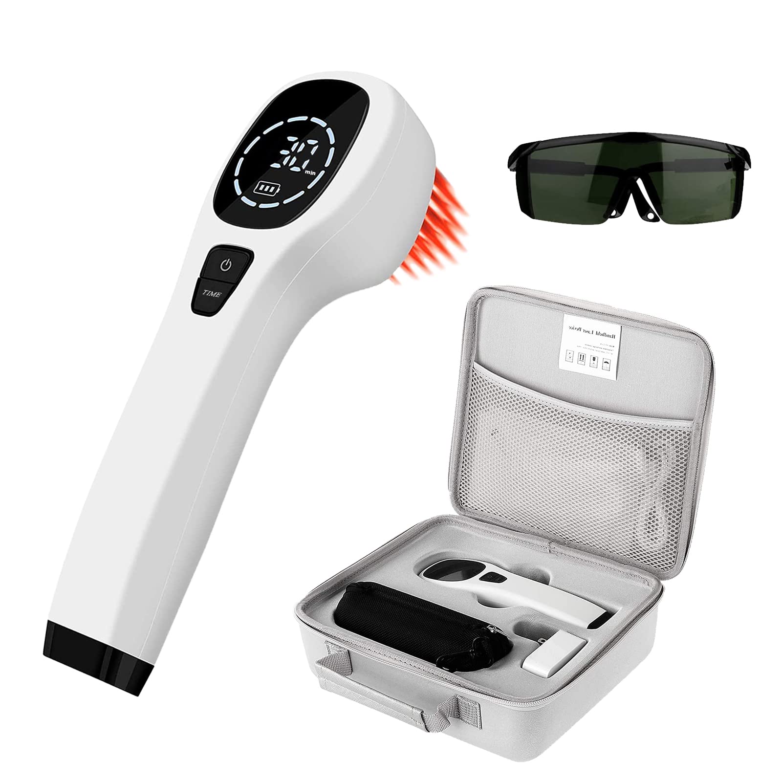 ColdL Red Light Device for Body, Near Infrared Light Wand for Joint Muscle Reliefwith LED Display (12 x 650nm+4 x 808nm)