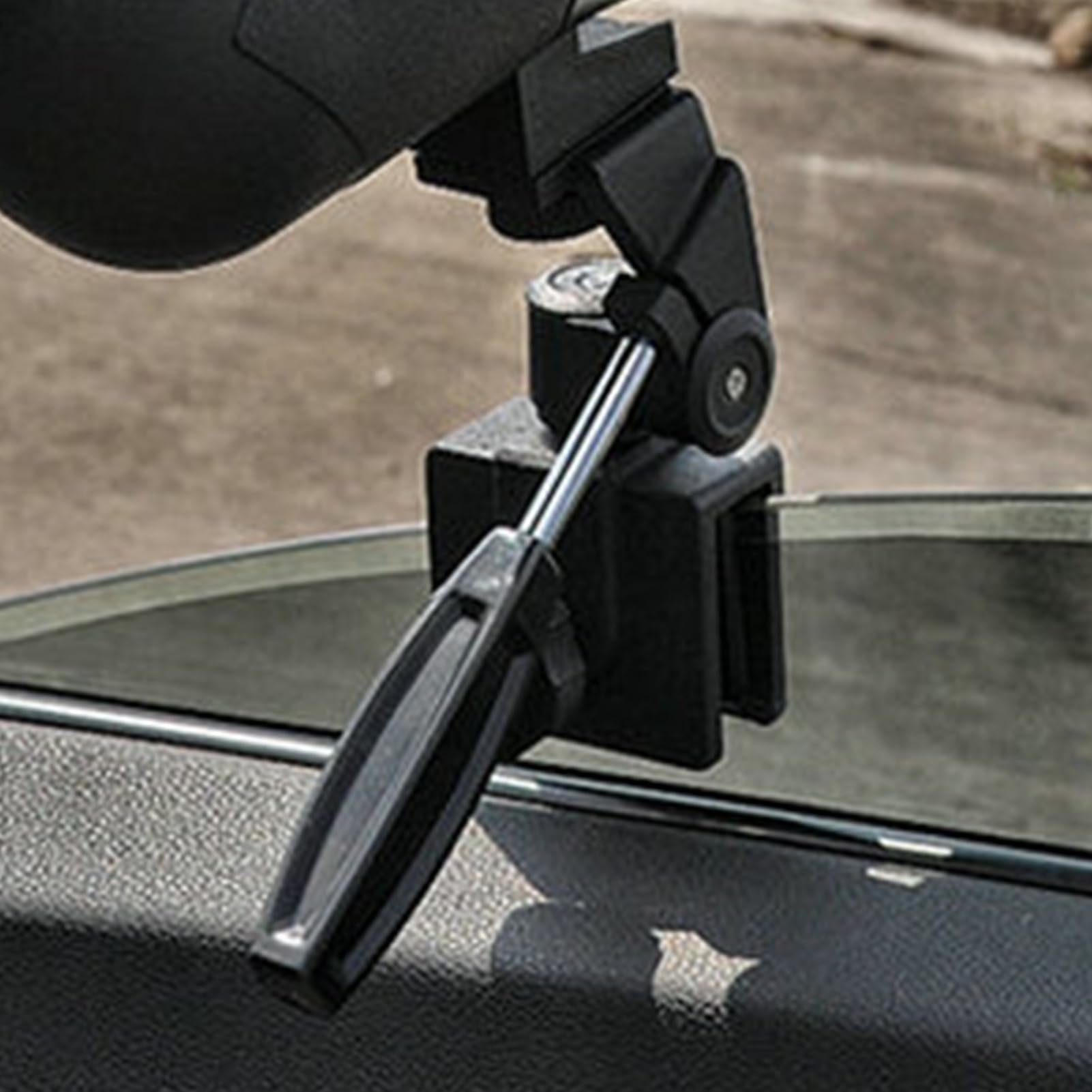 Generico Soporte para ventanas de coche – Clip 'adaptador de metal para spotting de ámbitos y cámaras | Conexión de cable de 1/4 "ajustable para ventana del vehículo, estable para telescopio, binocul