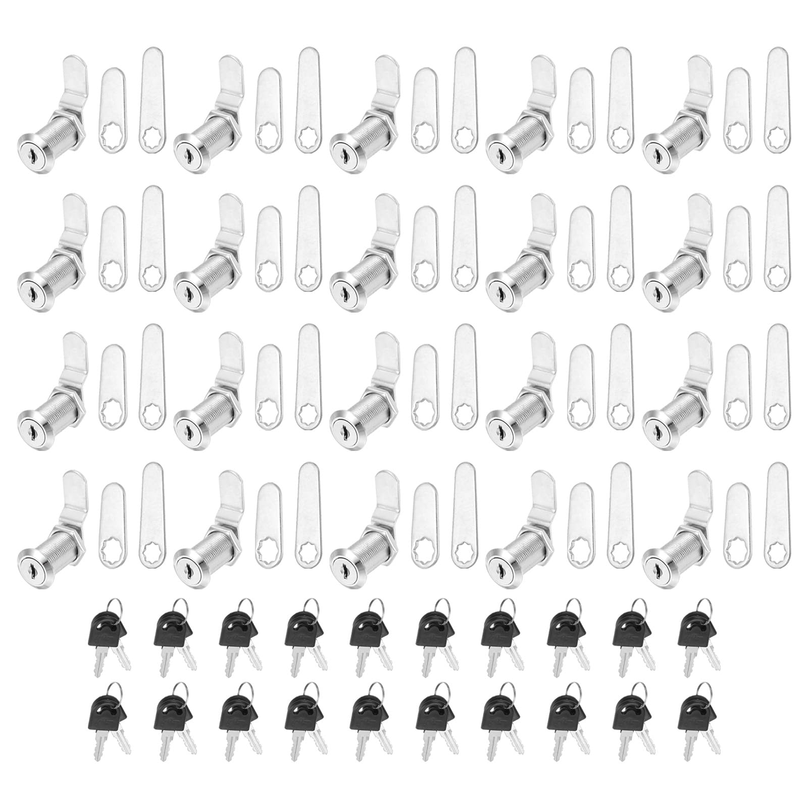 PATIKIL 1-1/8 Inch Keyed Alike Cabinet Locks with Key