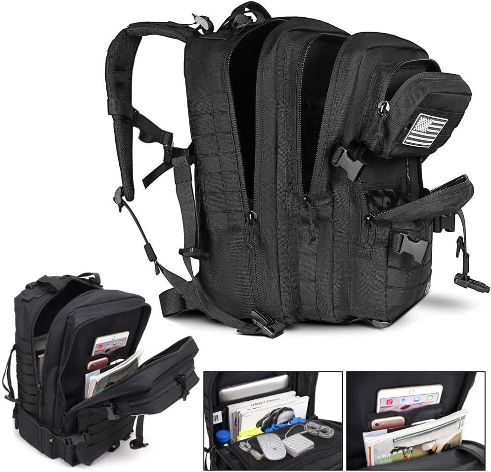 45L Tactical Backpack 3 Day Bug Out Molle Survival Rucksack