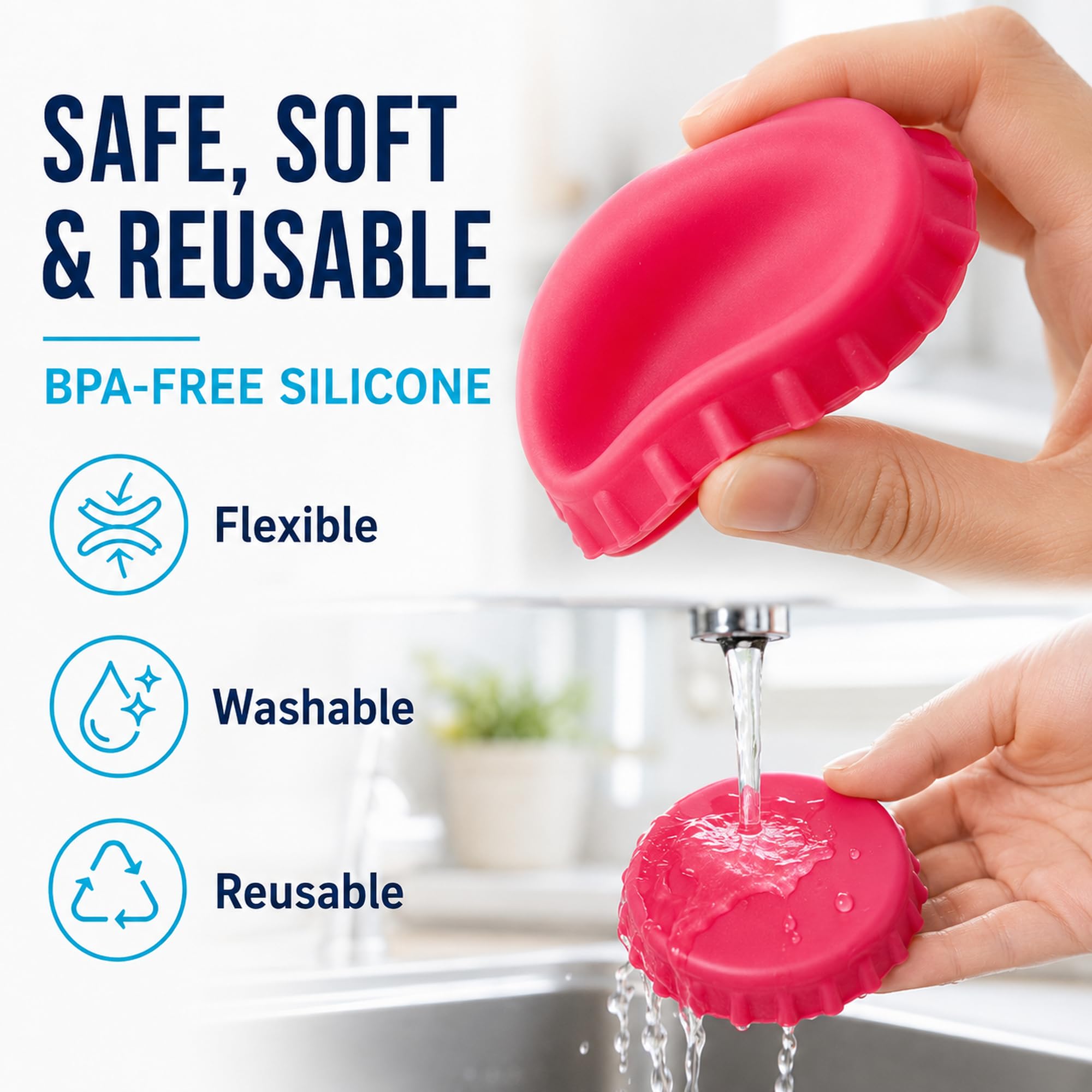 Reusable Soda Can Lids - Keep Drinks Fresh! -5 Reusable Soda Can Lids - Keep Drinks Fresh! -5