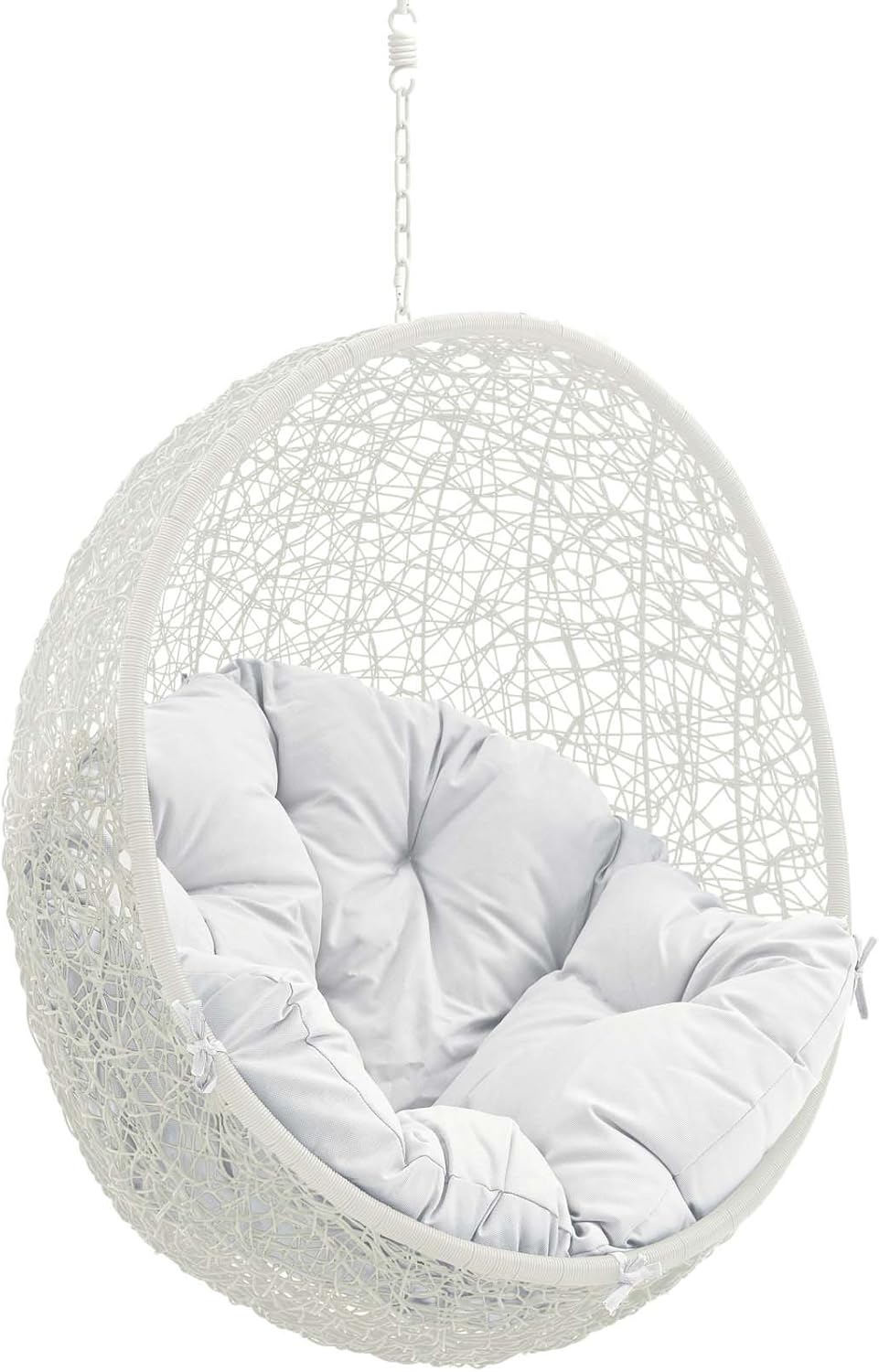 Modway Hide Outdoor Patio Swing Chair Without Stand, White