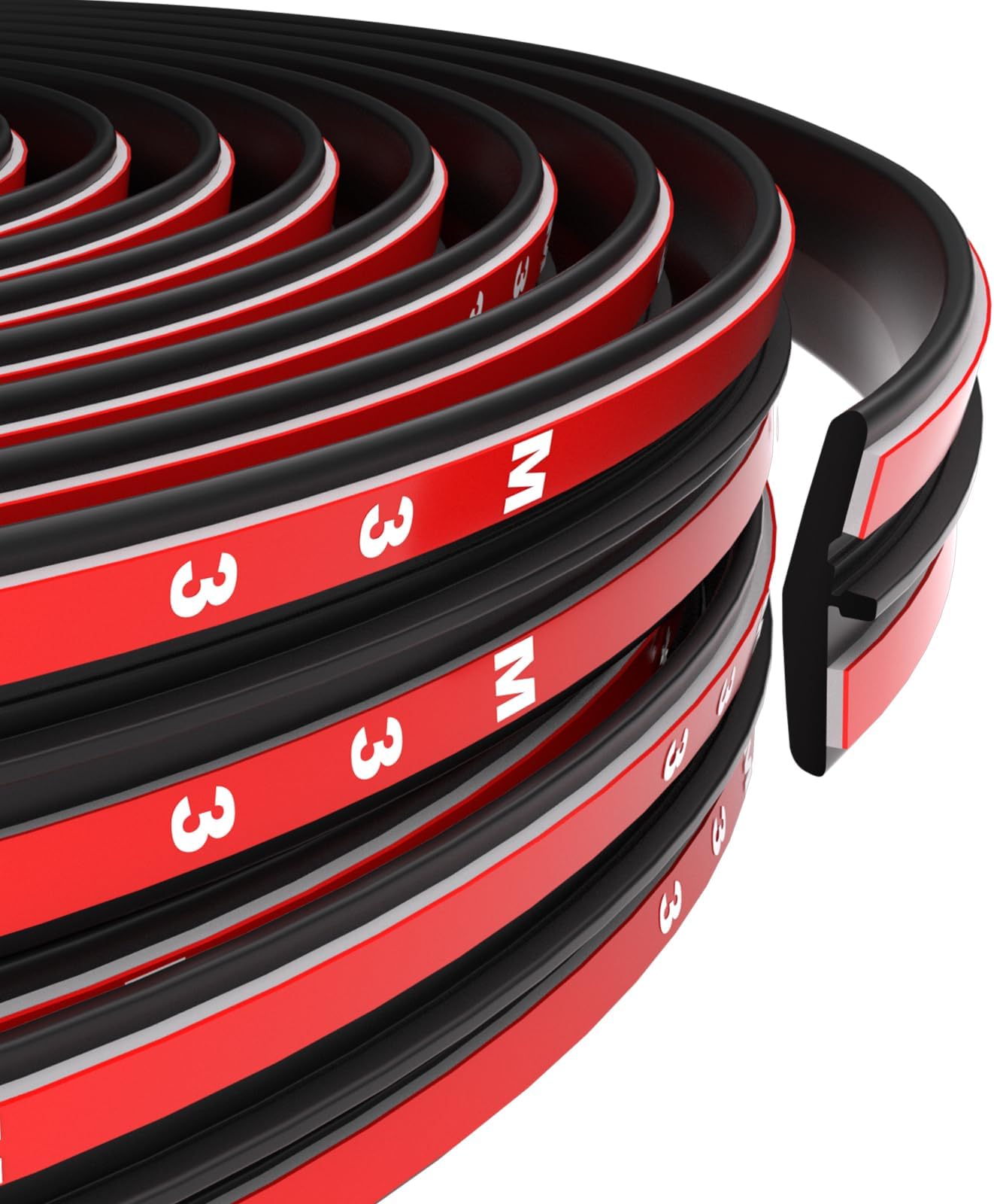 Muelnmey Car Weather Stripping Windshield Rubber Seal, T