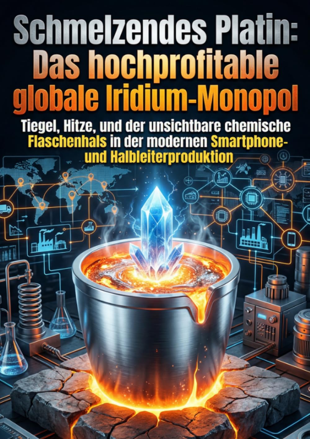 Schmelzendes Platin: Das hochprofitable globale Iridium-Monopol: Tiegel, Hitze, und der unsichtbare chemische Flaschenhals in der modernen Smartphone- und Halbleiterproduktion
